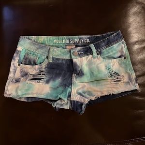 Mossimo tie-dye short shorts